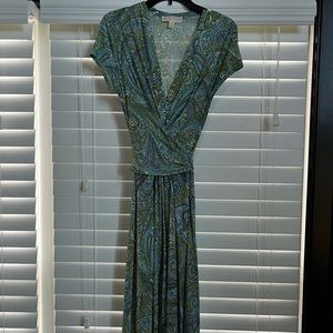 Michael Kors paisley wrap dress